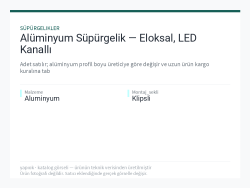 Alüminyum Süpürgelik — Eloksal, LED Kanallı