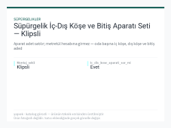 Süpürgelik İç-Dış Köşe ve Bitiş Aparatı Seti — Klipsli
