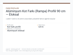 Alüminyum Kot Farkı (Rampa) Profili 90 cm — Eloksal