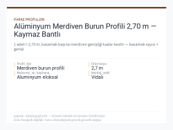 Alüminyum Merdiven Burun Profili 2,70 m — Kaymaz Bantlı