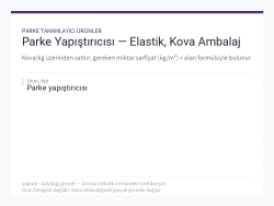 Parke Yapıştırıcısı — Elastik, Kova Ambalaj