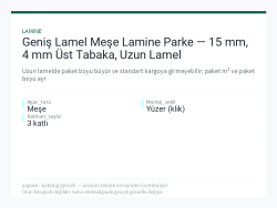 Geniş Lamel Meşe Lamine Parke — 15 mm, 4 mm Üst Tabaka, Uzun Lamel