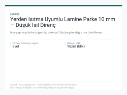 Yerden Isıtma Uyumlu Lamine Parke 10 mm — Düşük Isıl Direnç