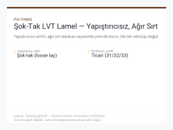 Şok-Tak LVT Lamel — Yapıştırıcısız, Ağır Sırt