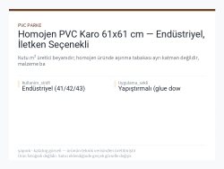 Homojen PVC Karo 61x61 cm — Endüstriyel, İletken Seçenekli