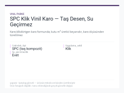 SPC Klik Vinil Karo — Taş Desen, Su Geçirmez