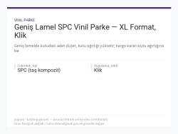 Geniş Lamel SPC Vinil Parke — XL Format, Klik