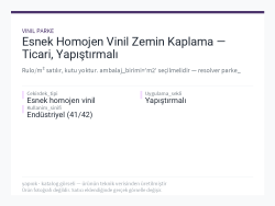 Esnek Homojen Vinil Zemin Kaplama — Ticari, Yapıştırmalı