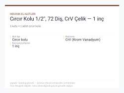 Cırcır Kolu 1/2", 72 Diş, CrV Çelik — 1 inç