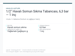 1/2" Havalı Somun Sıkma Tabancası, 6,3 bar — 1 inç