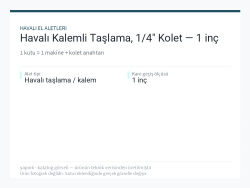 Havalı Kalemli Taşlama, 1/4" Kolet — 1 inç
