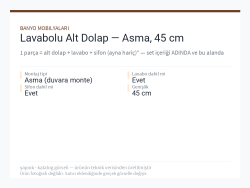Lavabolu Alt Dolap — Asma, 45 cm