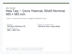 Hela Taşı — Çevre Yıkamalı, 50x60 Nominal, 485 × 585 mm