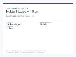 Nokta Süzgeç — 15 cm