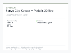 Banyo Çöp Kovası — Pedallı, 20 litre