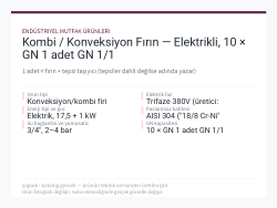 Kombi / Konveksiyon Fırın — Elektrikli, 10 × GN 1 adet GN 1/1