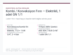 Kombi / Konveksiyon Fırın — Elektrikli, 1 adet GN 1/1