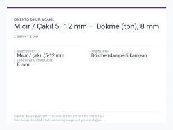 Mıcır / Çakıl 5–12 mm — Dökme (ton), 8 mm