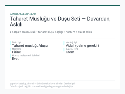 Taharet Musluğu ve Duşu Seti — Duvardan, Askılı
