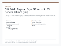 Çift Gözlü Taşmalı Evye Sifonu — İki 3½ Sepetli, 40 mm Çıkış
