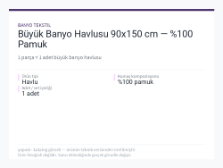 Büyük Banyo Havlusu 90x150 cm — %100 Pamuk
