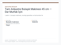 Tam Ankastre Bulaşık Makinesi 45 cm — Dar Mutfak İçin