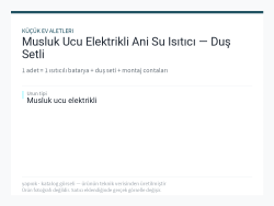 Musluk Ucu Elektrikli Ani Su Isıtıcı — Duş Setli