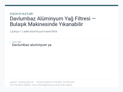 Davlumbaz Alüminyum Yağ Filtresi — Bulaşık Makinesinde Yıkanabilir