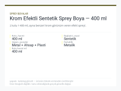 Krom Efektli Sentetik Sprey Boya — 400 ml
