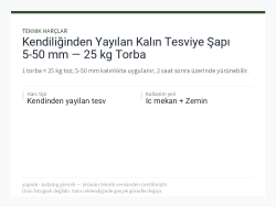 Kendiliğinden Yayılan Kalın Tesviye Şapı 5-50 mm — 25 kg Torba