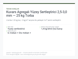 Kuvars Agregalı Yüzey Sertleştirici 2,5-3,0 mm — 25 kg Torba