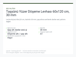 Taşyünü Yüzer Döşeme Levhası 60x120 cm, 30 mm