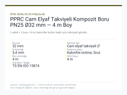 PPRC Cam Elyaf Takviyeli Kompozit Boru PN25 Ø32 mm — 4 m Boy