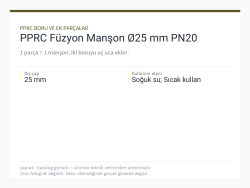 PPRC Füzyon Manşon Ø25 mm PN20