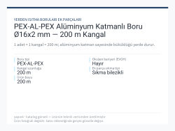 PEX-AL-PEX Alüminyum Katmanlı Boru Ø16x2 mm — 200 m Kangal