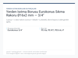 Yerden Isıtma Borusu Eurokonus Sıkma Rakoru Ø16x2 mm — 3/4"