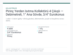 Pirinç Yerden Isıtma Kollektörü 4 Çıkışlı — Debimetreli, 1" Ana Gövde, 3/4" Eurokonus