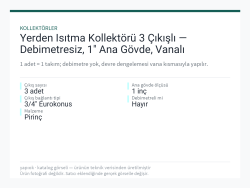 Yerden Isıtma Kollektörü 3 Çıkışlı — Debimetresiz, 1" Ana Gövde, Vanalı