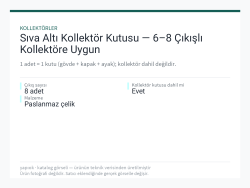 Sıva Altı Kollektör Kutusu — 6–8 Çıkışlı Kollektöre Uygun