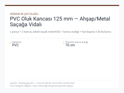 PVC Oluk Kancası 125 mm — Ahşap/Metal Saçağa Vidalı