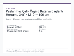 Paslanmaz Çelik Örgülü Batarya Bağlantı Hortumu 3/8" × M10 — 100 cm
