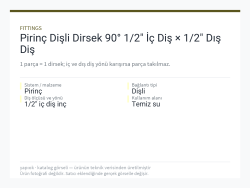 Pirinç Dişli Dirsek 90° 1/2" İç Diş × 1/2" Dış Diş