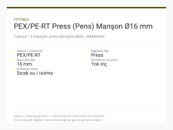 PEX/PE-RT Press (Pens) Manşon Ø16 mm