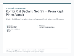 Kombi Rijit Bağlantı Seti 5li — Krom Kaplı Pirinç, Vanalı