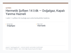 Hermetik Şofben 14 l/dk — Doğalgaz, Kapalı Yanma Hazneli