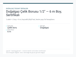 Doğalgaz Çelik Borusu 1/2" — 6 m Boy, Sertifikalı