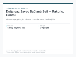 Doğalgaz Sayaç Bağlantı Seti — Rakorlu, Contalı