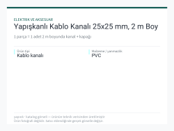 Yapışkanlı Kablo Kanalı 25x25 mm, 2 m Boy