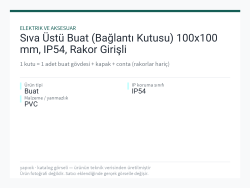 Sıva Üstü Buat (Bağlantı Kutusu) 100x100 mm, IP54, Rakor Girişli