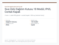 Sıva Üstü Dağıtım Kutusu 18 Modül, IP65, Contalı Kapak